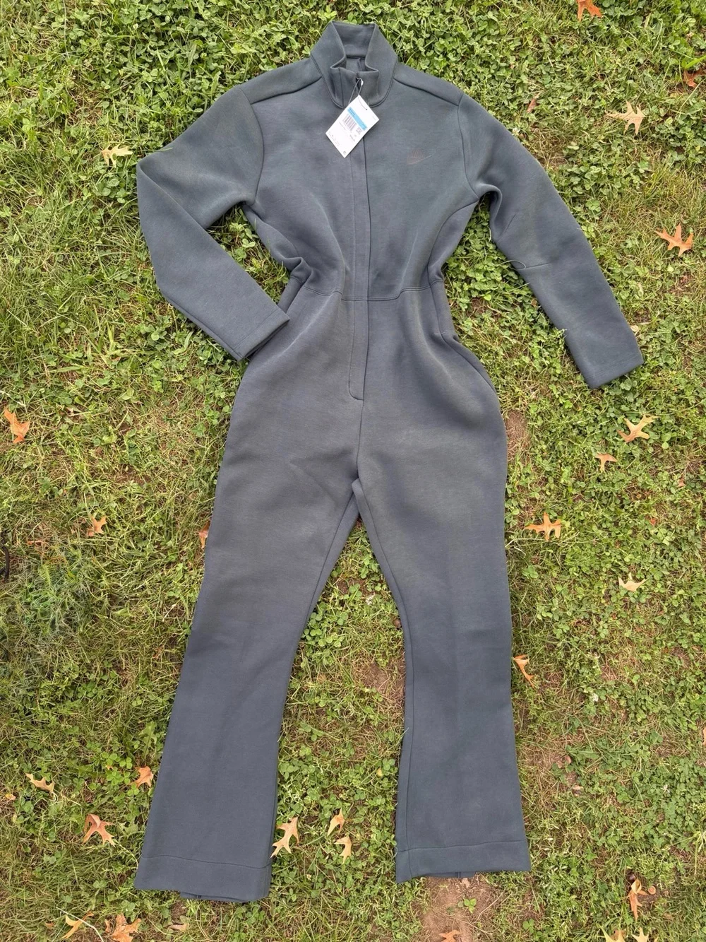 NWT Nike Sportswear Tech Fleece Jumpsuit Seaweed Green M